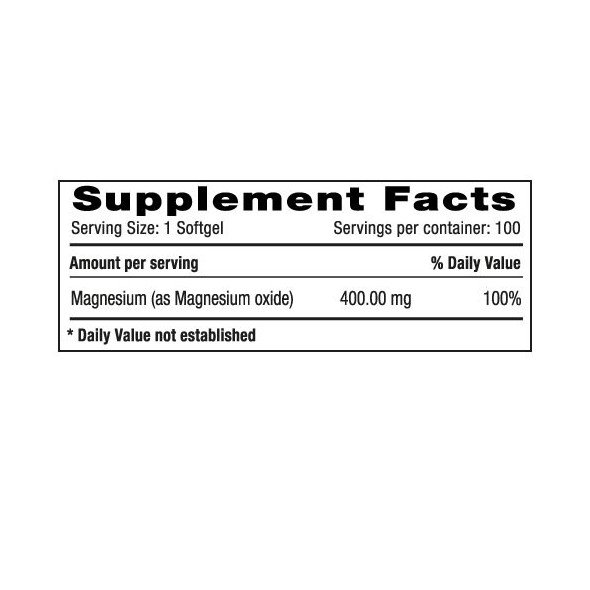 Magnesium 400 mg Natural Systems