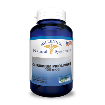 Chromium Picolinato 400 mcg Natural Systems