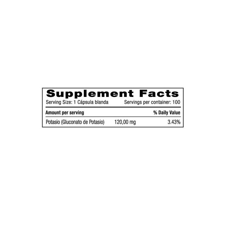 Potassium 120 mg Natural Systems