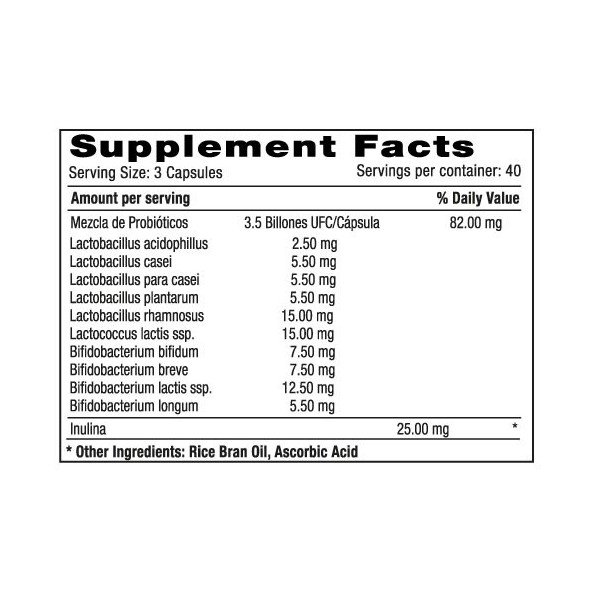 Probióticos Cápsulas Natural Systems