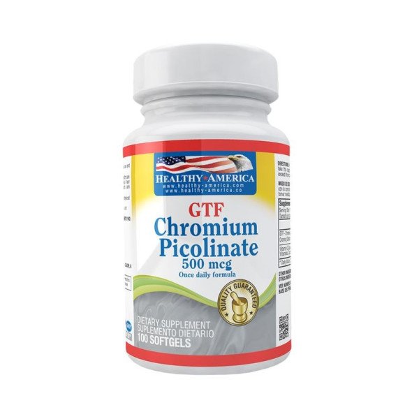 GTF Chromium Picolinate 500 mcg Healthy America