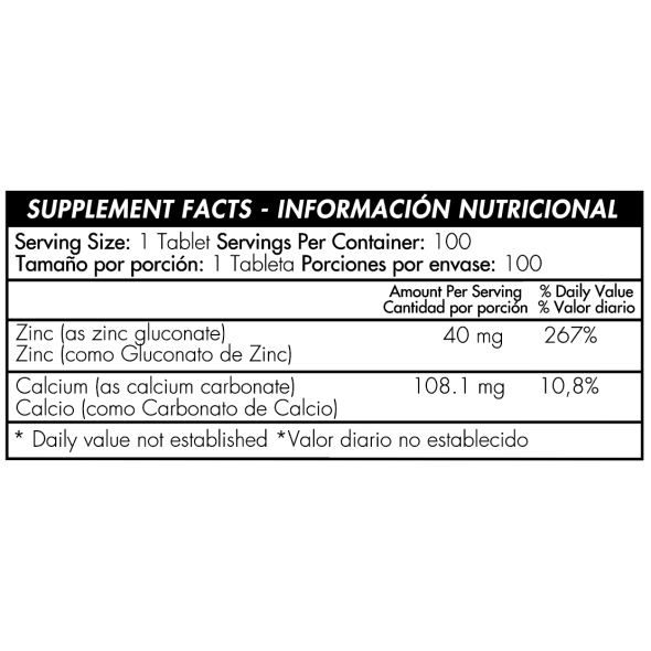 Zinc Chelated 40 mg Healthy America