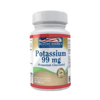 Potassium Tabletas 99 mg Healthy America