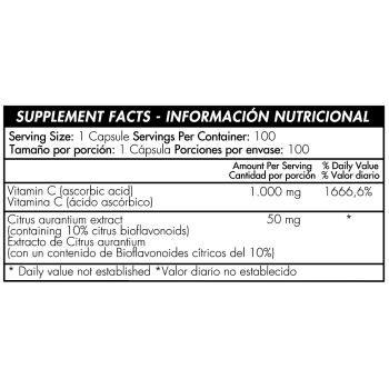 Vitamina C 1000 mg Cápsulas Healthy America 2