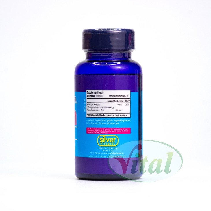 Biotin 10.000 mcg Silver Vitamins