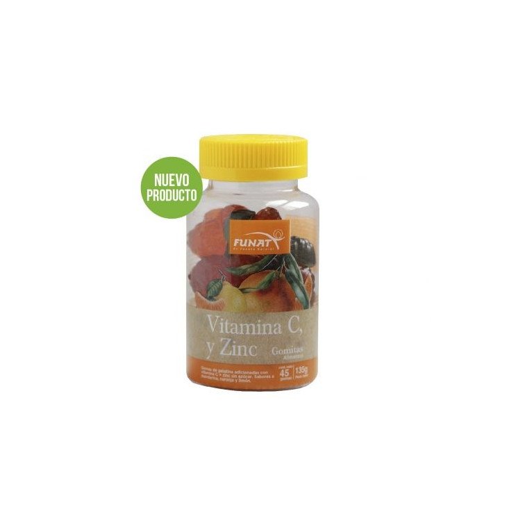 Vitamina C + Zinc Gomas Funat