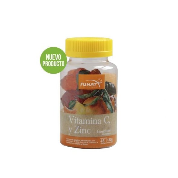 Vitamina C + Zinc Gomas Funat