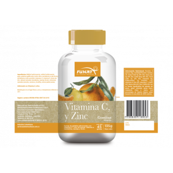 Vitamina C + Zinc Gomas Funat 2