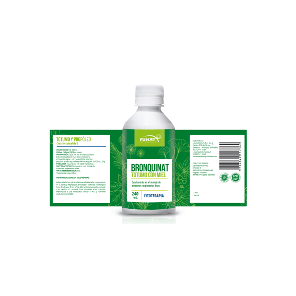 Bronquinat (Jarabe de Totumo) con Miel Funat