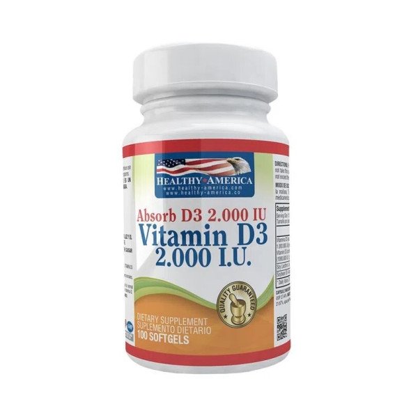 Vitamina D3 2000 IU Healthy America