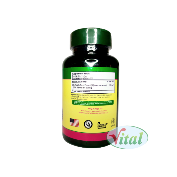 Milk Thistle 1300 mg Silver Vitamins