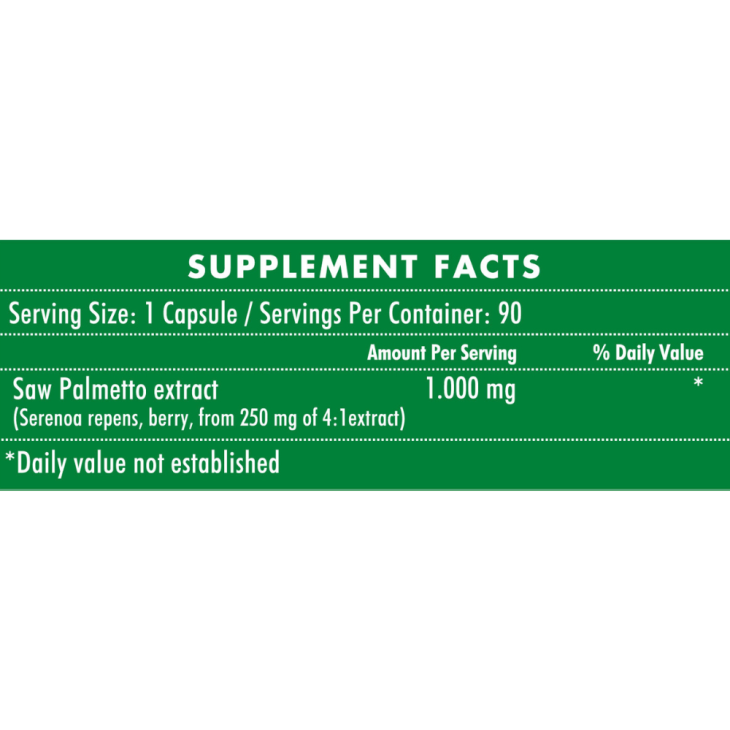 Saw Palmetto 1000 mg Life Health