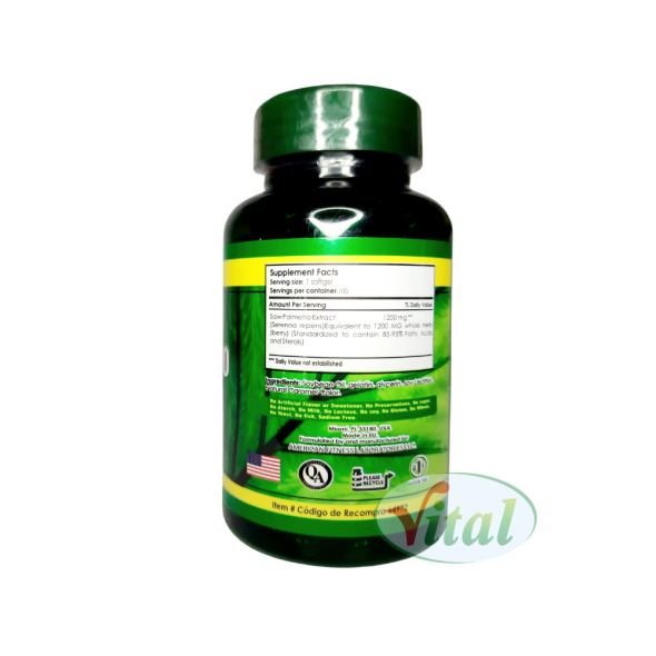 Saw Palmetto 1200 mg Silver Vitamins