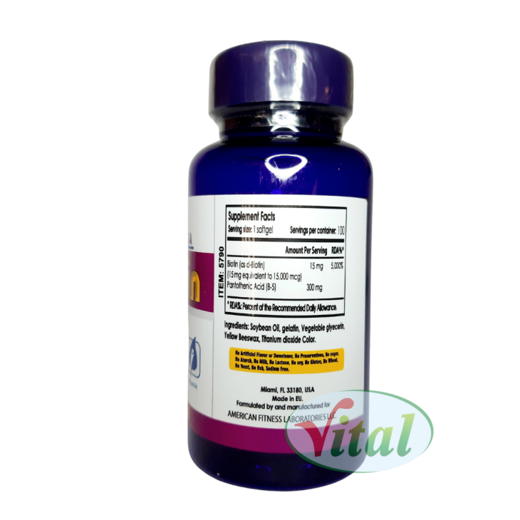Biotin 15.000 mcg GNV Nutrition