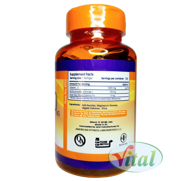 Vitamina C 1500 mg Silver Vitamins