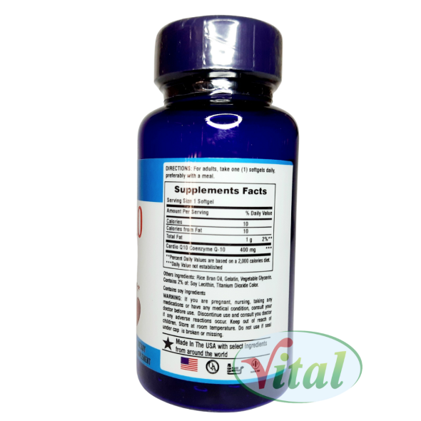 Coq10 400 mg Silver Vitamins