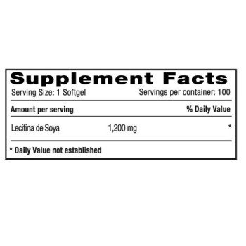 Lecitina De Soya 1200 Mg Natural Systems 2