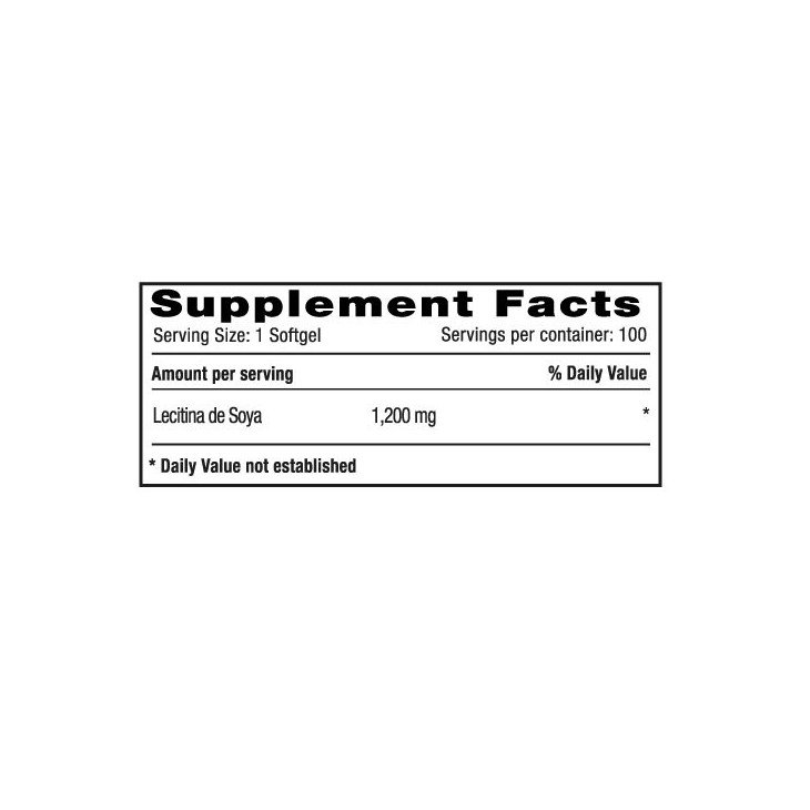 Lecitina De Soya 1200 Mg Natural Systems
