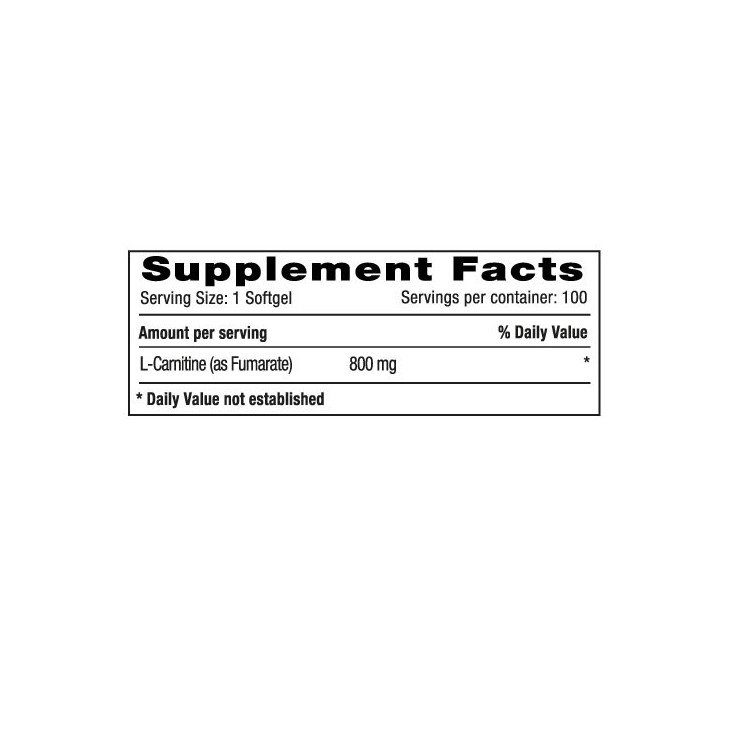 L Carnitina 800 mg Natural Systems