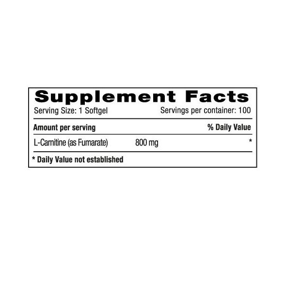L Carnitina 800 mg Natural Systems