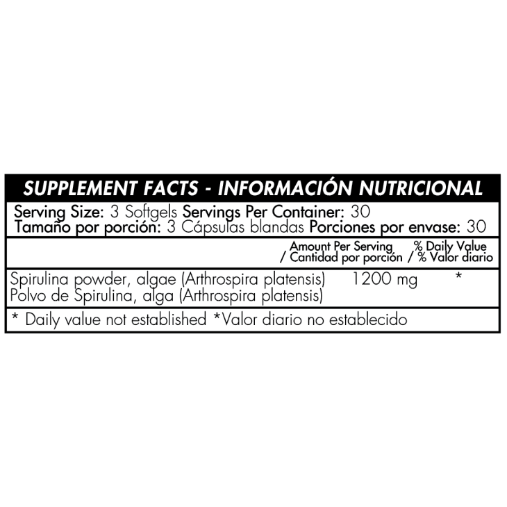 Spirulina 400 mg Healthy America