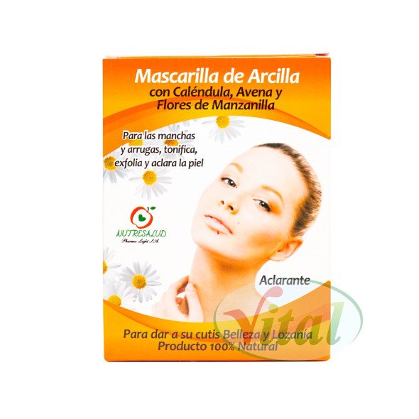 Mascarilla de Arcilla con Caléndula, Avena y Flores de Manzanilla Nutresalud