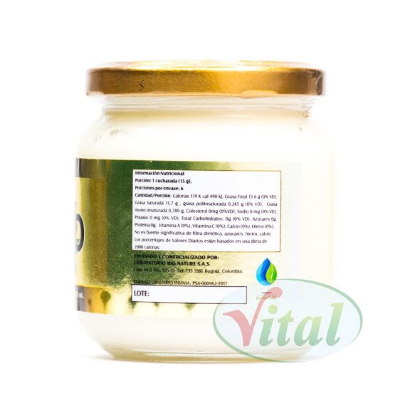 Aceite de Coco Orgánico Extra virgen