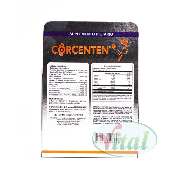 Corcenten Capsulas Ledmar