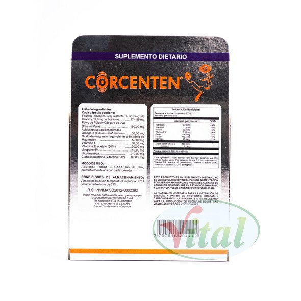 Corcenten Capsulas Ledmar