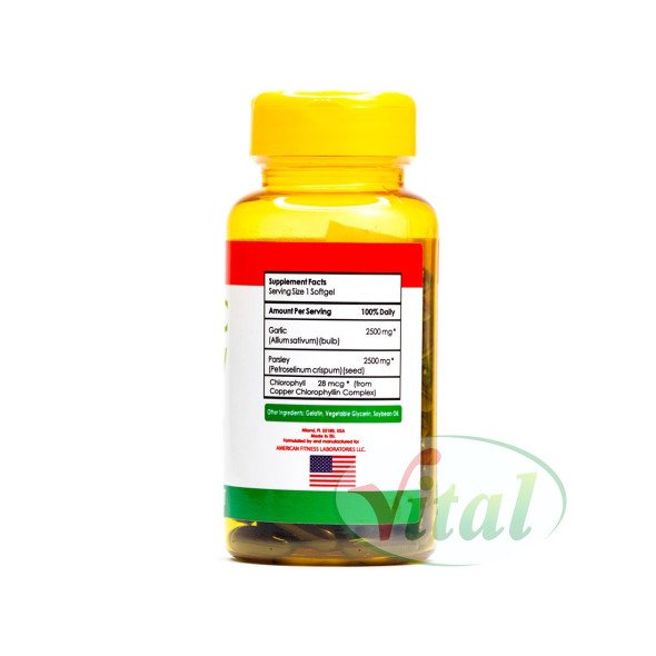 Garlic & Parsley (Ajo + Perejil) 2500 mg Silver Vitamins