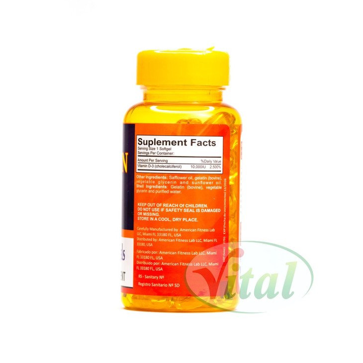 Vitamina D3 10.000 IU Silver Vitamins