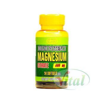 Citrato de Magnesio 600 mg Silver Vitamins