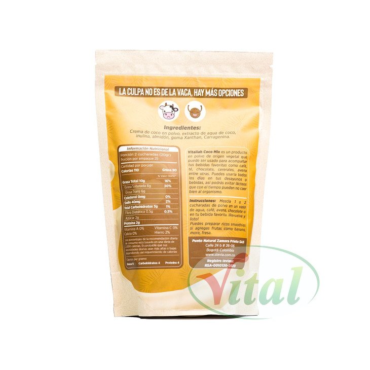 Leche de Coco Vitalial